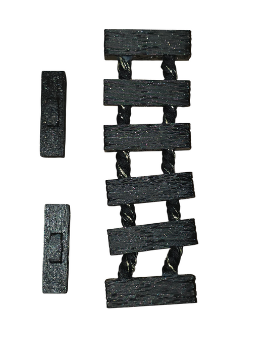 Gothic Black Sparkly Rope Bridge - Bugs & Beyond