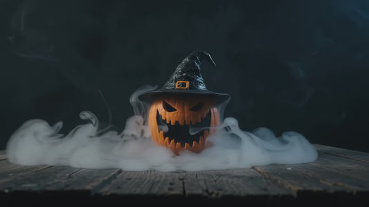 Jack-o-Lantern Pumpkin Hide for Jumping Spiders